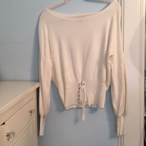 White off the shoulder top from express